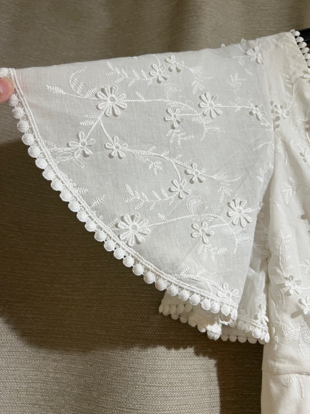 Showpo "Fancy A Spritz" White Eyelet Floral Mini Dress Romantic Festival - Picture 7 of 12